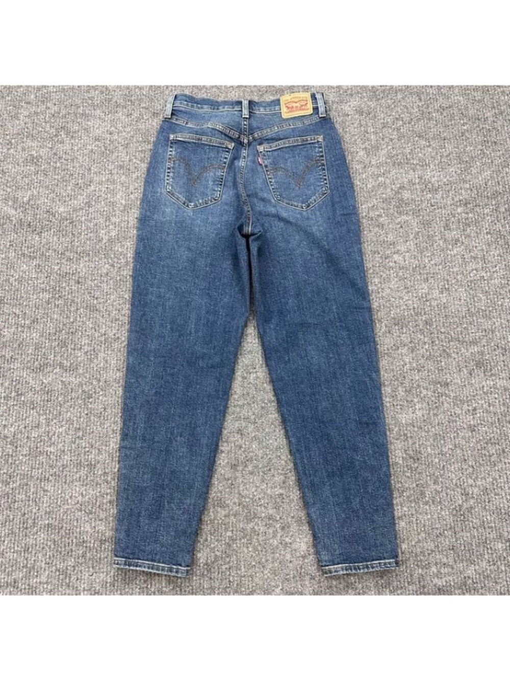 Levis High Waisted Mom Denim Blue Jeans Tapered Leg Casual Pants Womens size 29 - Picture 7 of 10